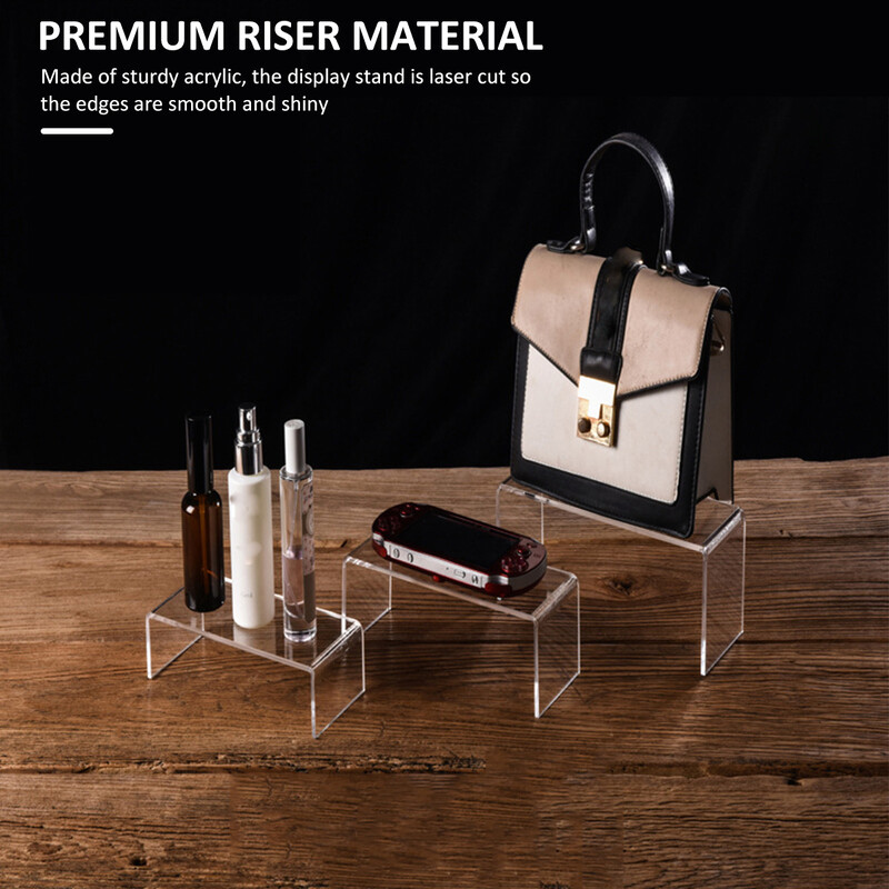 3 τμχ Ακρυλική βάση επίδειξης Ακρυλική βάση προβολής σχήματος U Ανθεκτική, ελαφριά βάση, κοσμήματα, σε διάφορα μεγέθη