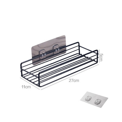 Ντους Caddy καλάθι ράφι Traceless Αυτοκόλλητο ντους Ράφι τοίχου ντους Ανοξείδωτο μπάνιο Αποθήκευση ντους Organizer Αξεσουάρ μπάνιου