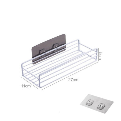 Ντους Caddy καλάθι ράφι Traceless Αυτοκόλλητο ντους Ράφι τοίχου ντους Ανοξείδωτο μπάνιο Αποθήκευση ντους Organizer Αξεσουάρ μπάνιου