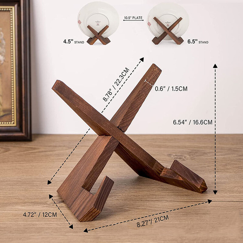 1 ΤΕΜ. Ξύλινο Εστιατόριο Μενού Home Ράφι Μενού Κουζίνας Εμφάνιση Ράφι Κρεμαστό Μελέτη Επιτραπέζιο Διάβασμα Ξύλινη Βάση Βιβλίων