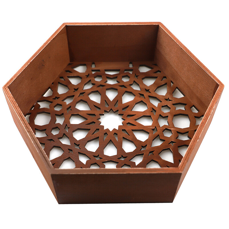 Puidust kuusnurksed ujuvad riiulid 30 cm x 26 cm x 8,5 cm seinale kinnitatav hoiuriiul elutuppa magamistuppa vannitoa kontorisse