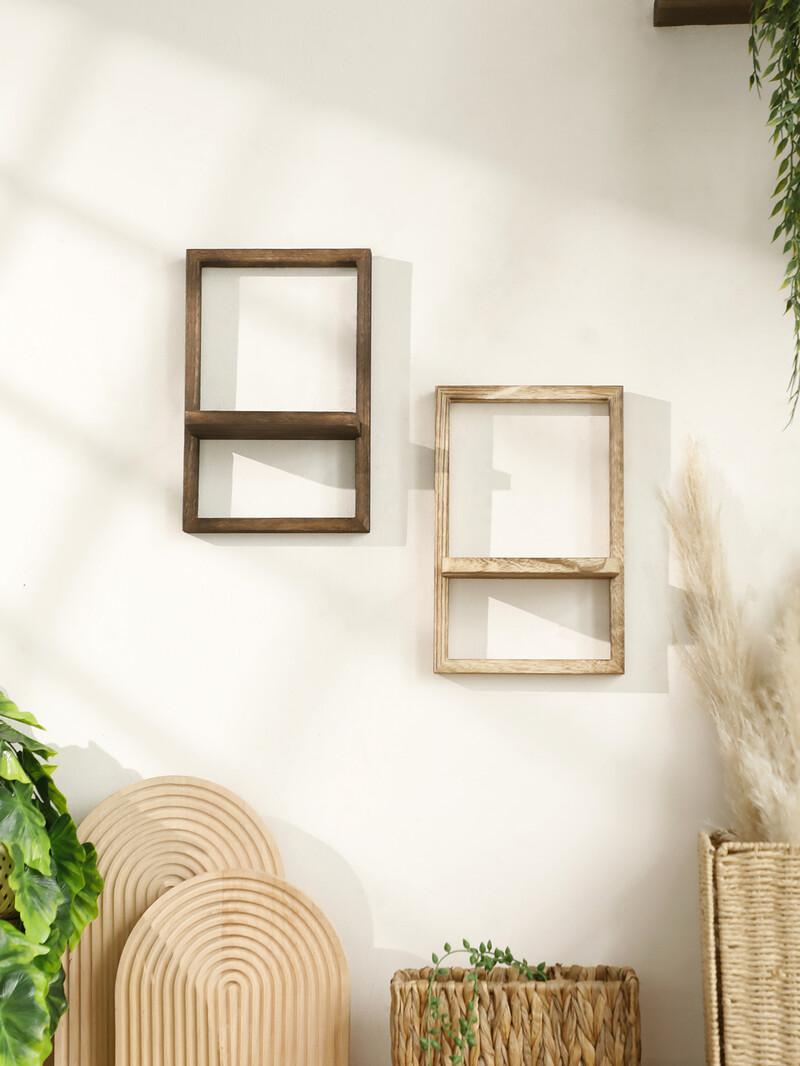 Puidust vitriin Ujuv riiulid Maalähedased puidust riiulid Seinahoidlad magamistoa köögi jaoks tualettruumi kohal Väikesed seinakinnitused