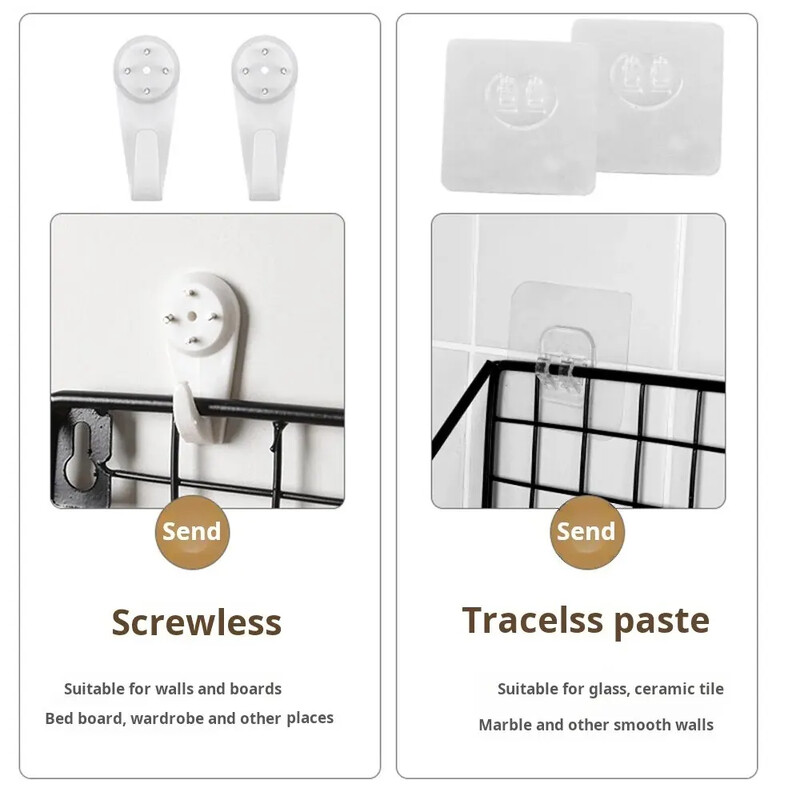 Creative seinale kinnitatavad riiulid, magamistoa rauast seinale riputatavad hoiuriiulid, hoiukorvid, rippuv riiul, kodukorraldus