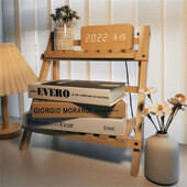 Hoiureiul, majapidamises kasutatavate lauaarvutite korrastamise riiul, täispuidust kahekihiline trapetsikujuline hoiurest