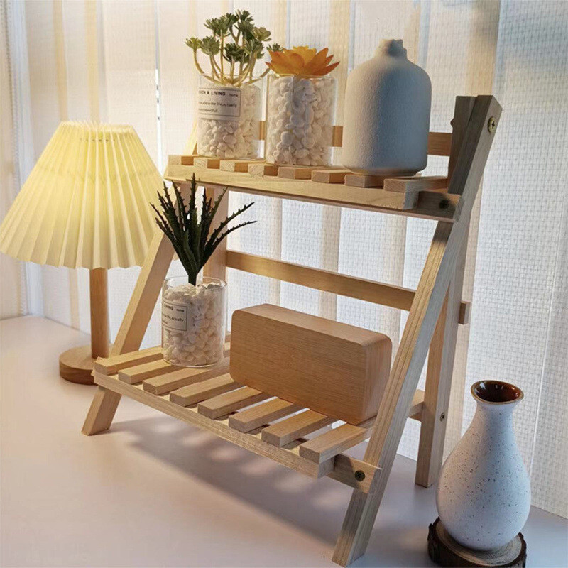 Hoiureiul, majapidamises kasutatavate lauaarvutite korrastamise riiul, täispuidust kahekihiline trapetsikujuline hoiurest