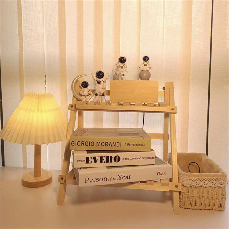 Hoiureiul, majapidamises kasutatavate lauaarvutite korrastamise riiul, täispuidust kahekihiline trapetsikujuline hoiurest