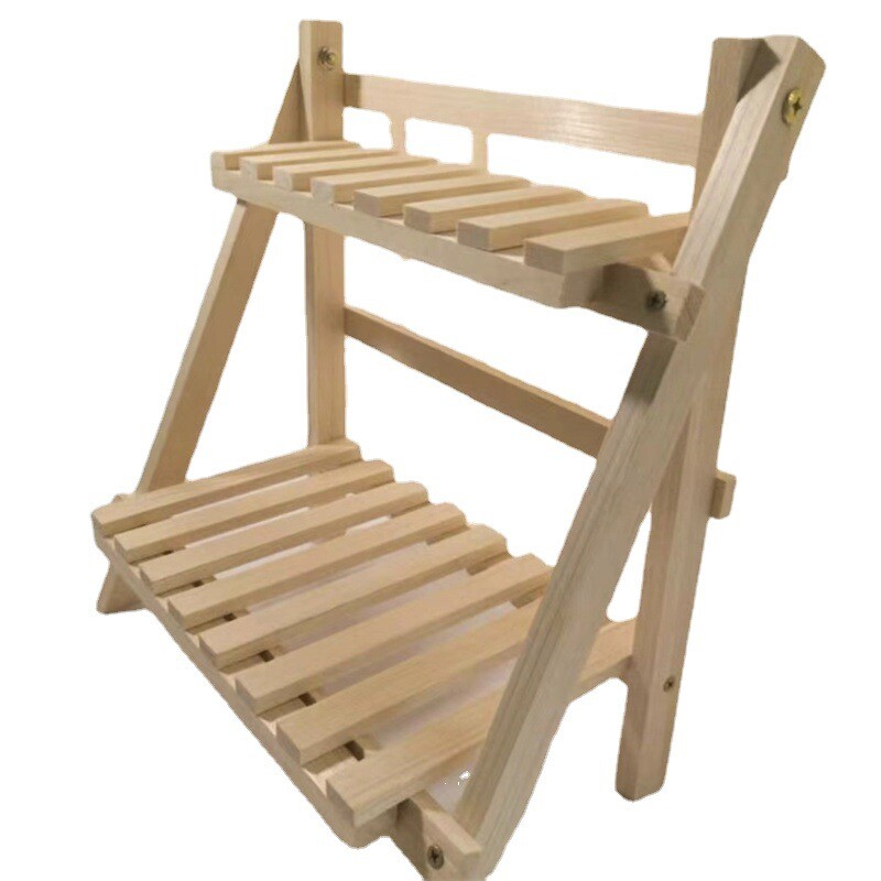 Hoiureiul, majapidamises kasutatavate lauaarvutite korrastamise riiul, täispuidust kahekihiline trapetsikujuline hoiurest