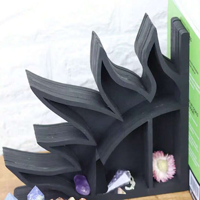 Κρυστάλλινο ράφι Sun And Moon Βιβλιοθήκες βαρέως τύπου Διακοσμητικές στρογγυλές θήκες για να κρατάτε βιβλία Διακοσμήσεις σπιτιού Διακοσμήσεις δωματίων Αισθητική