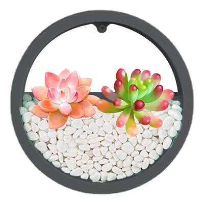 Seina istutusmasinad Vaas Selge seina istutusmasinad Ringi ümmargune lillepott Siseruumides Vertikaalne konteiner Seinaripp Kodukaunistus