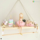 Χειροποίητο Διακοσμητικό Ράφι τοίχου Νηπιαγωγείου Ρούχα Κοριτσίστικα Ρούχα Αποθήκευσης Παιδικό Δωμάτιο Κρεμαστές χάντρες