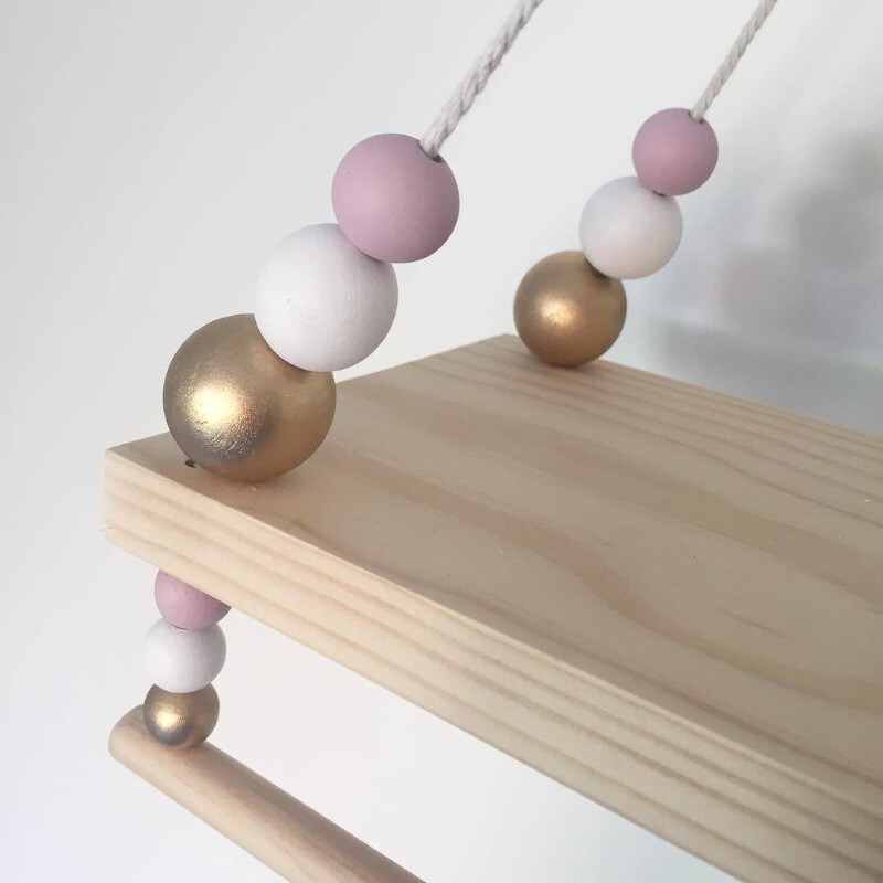 Χειροποίητο Διακοσμητικό Ράφι τοίχου Νηπιαγωγείου Ρούχα Κοριτσίστικα Ρούχα Αποθήκευσης Παιδικό Δωμάτιο Κρεμαστές χάντρες