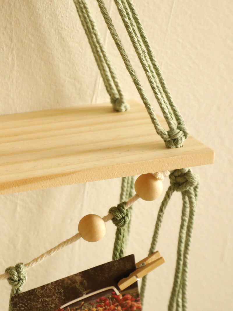 Leaf Macrame plaukiojanti lentyna gobelenas Art Hand Boho namų dekoravimo siena pakabinama lentyna miegamojo sienoms dekoruoti vitrinų stovą, dovana