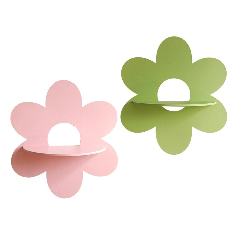 Gėlės formos sieninis laikiklis Medinis laikymo stovo laikiklis Plaukiojantis augalų lentyna bendrabučio vonios kambariui Namų miegamasis mažas augalas