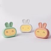 Φως νύχτας Επαναφορτιζόμενη αντίστροφη μέτρηση 3 Snooze Rabbit Kids Ψηφιακό Ξυπνητήρι Bunny Ρολόι κομοδίνου για αγόρια Κορίτσια Νήπια Ενήλικες