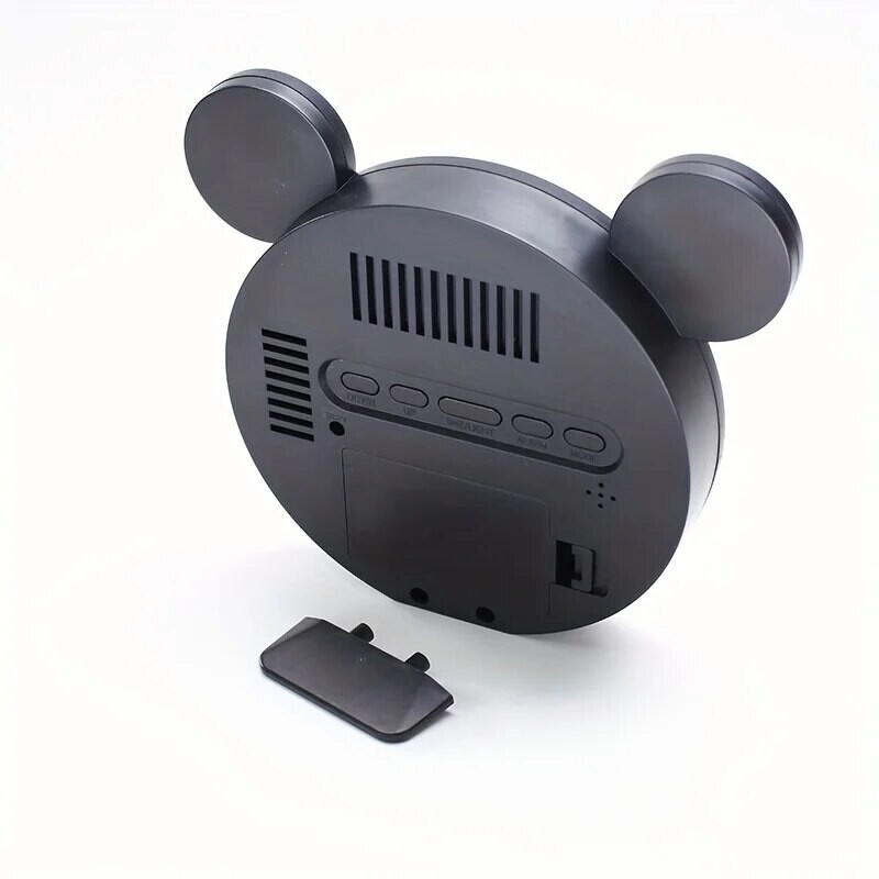 1 set Mini Mouse Ceas electronic cadou Decorat pe noptieră Livrat cu cablu de încărcare USB Ceas cu alarmă digital Snooze Ceas cu LED