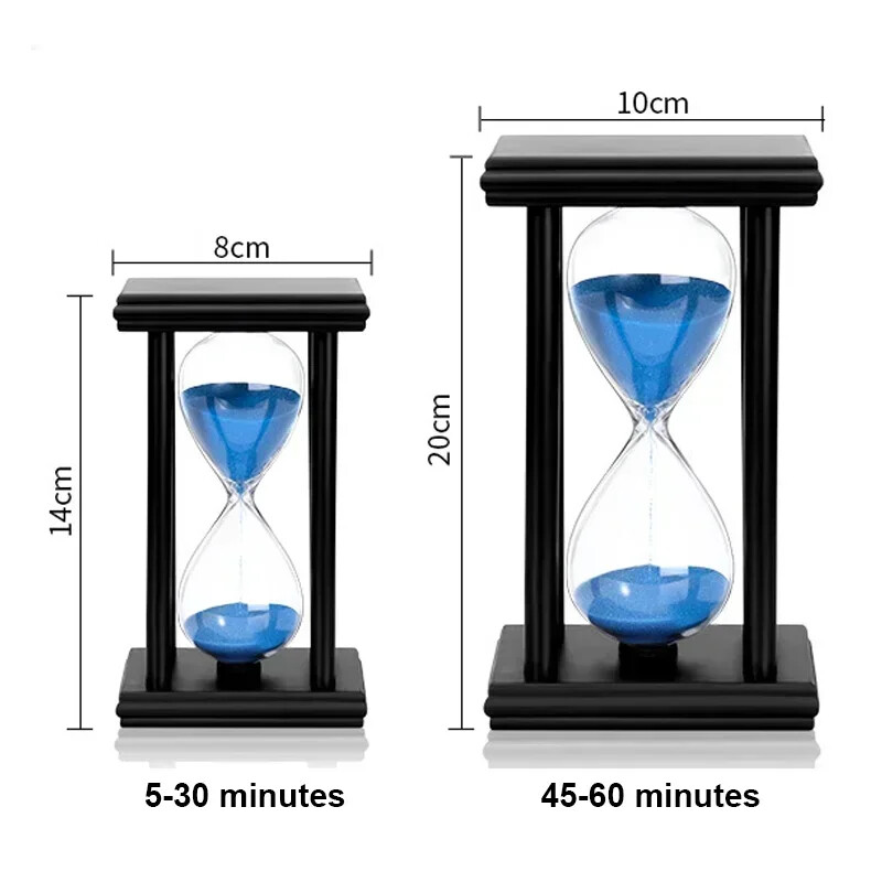 5–60 minučių medinis smėlio laikrodis Modernus smėlio stiklas Kūrybiškos gimtadienio dovanos Virtuvės laikmatis Namų dekoravimas Smėlio laikrodis Biuro papuošalai