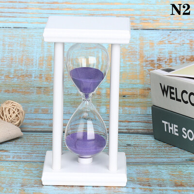 30 minučių smėlio smėlio laikrodis Atgalinės atskaitos laikas Modernus medinis smėlio stiklas laikmatis Namų dekoro papuošalai Reloj De Arena Naujųjų metų dovanos