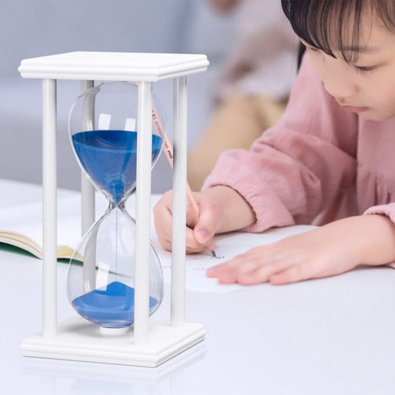 30 minučių smėlio smėlio laikrodis Atgalinės atskaitos laikas Modernus medinis smėlio stiklas laikmatis Namų dekoro papuošalai Reloj De Arena Naujųjų metų dovanos