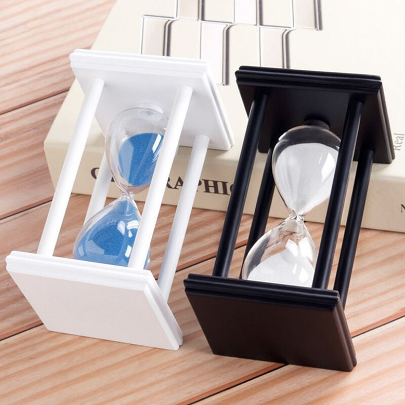 30 minučių smėlio smėlio laikrodis Atgalinės atskaitos laikas Modernus medinis smėlio stiklas laikmatis Namų dekoro papuošalai Reloj De Arena Naujųjų metų dovanos