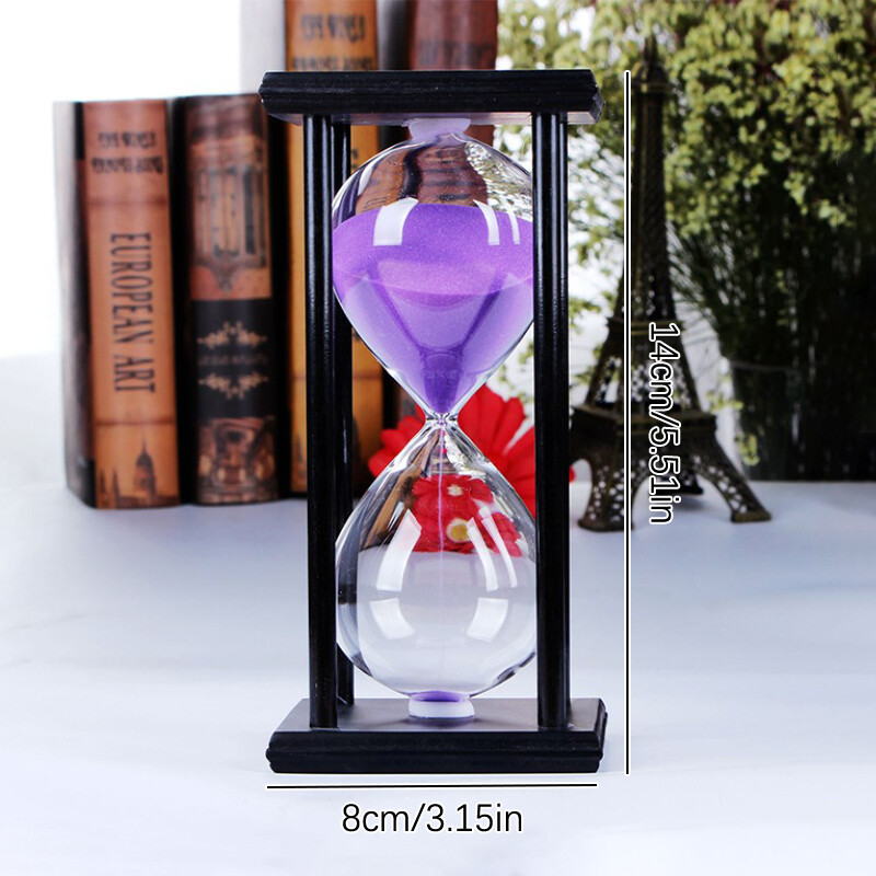 30 minučių smėlio smėlio laikrodis Atgalinės atskaitos laikas Modernus medinis smėlio stiklas laikmatis Namų dekoro papuošalai Reloj De Arena Naujųjų metų dovanos