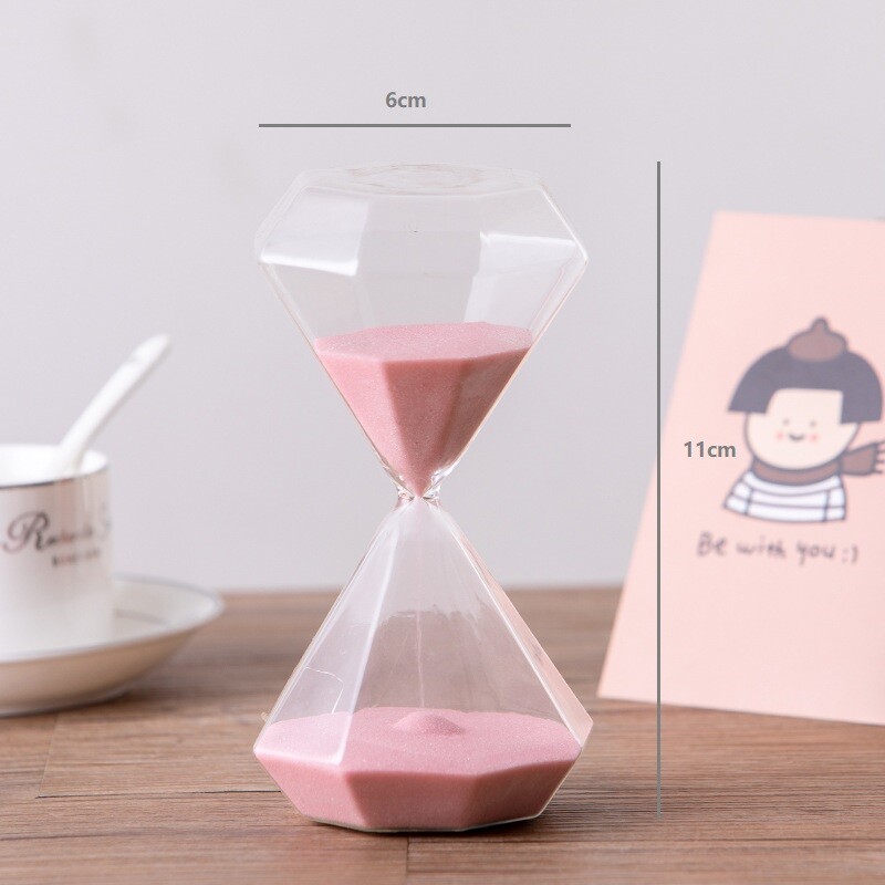 5 minučių deimantinis smėlio laikrodis Kūrybinis ornamentas laikmatis Svetainė Smėlio laikrodis Vyno spintelė Namų dekoras Smėlio stiklas Gimtadienio dovana