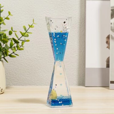 Εκπληκτικό προσαρμόσιμο πλωτό γλυπτό κλεψύδρας αστροναύτη με μοναδική οθόνη σταγόνας λαδιού που δεν τελειώνει για το σπίτι