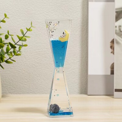 Εκπληκτικό προσαρμόσιμο πλωτό γλυπτό κλεψύδρας αστροναύτη με μοναδική οθόνη σταγόνας λαδιού που δεν τελειώνει για το σπίτι