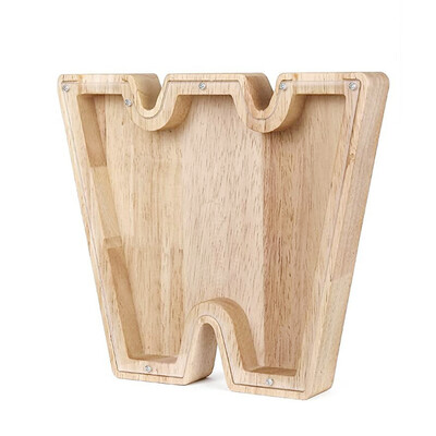 26 Inglise tähestikku rahakast Mündi raha hoiupõrsas puidust kirjaga säästukast lauaarvuti kaunistus kodukaunistusega käsitöö lastele