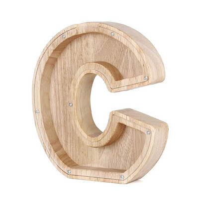 26 Inglise tähestikku rahakast Mündi raha hoiupõrsas puidust kirjaga säästukast lauaarvuti kaunistus kodukaunistusega käsitöö lastele