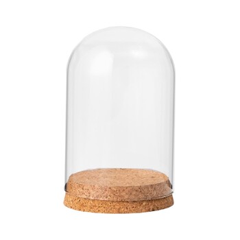 Cloche Bell Jar Display Dome Case Направи си сам Контейнер Орнамент Dome Cloche Cover за Party Desktop Home Office Decoration