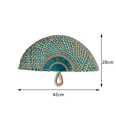 Χειροκίνητο υφαντό χειροκίνητο ανεμιστήρα σε στυλ Boho Διακόσμηση τοίχου με ανεμιστήρα με κουπιά από Nordic Homestays Art Crafts Fan Αξεσουάρ διακόσμησης σπιτιού