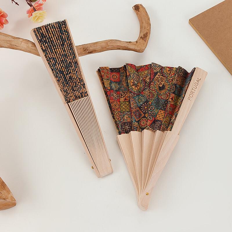 23 cm täispuidust kokkupandav ventilaator, bambusest käsitsi kokkupandav ventilaator retro naiste moodne minimalistlik rekvisiit Klassikaline puidust kokkupandav ventilaator