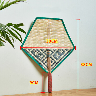 1 τεμ. Χειροποίητο υφαντό μπαμπού ανεμιστήρας χεριού σε κινέζικο στυλ, καλοκαιρινοί ανεμιστήρες χεριών στολίδια τέχνης τοίχου Διακόσμηση γάμου σπιτιού