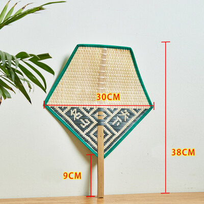 1 τεμ. Χειροποίητο υφαντό μπαμπού ανεμιστήρας χεριού σε κινέζικο στυλ, καλοκαιρινοί ανεμιστήρες χεριών στολίδια τέχνης τοίχου Διακόσμηση γάμου σπιτιού