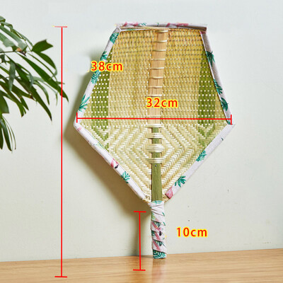 1 τεμ. Χειροποίητο υφαντό μπαμπού ανεμιστήρας χεριού σε κινέζικο στυλ, καλοκαιρινοί ανεμιστήρες χεριών στολίδια τέχνης τοίχου Διακόσμηση γάμου σπιτιού