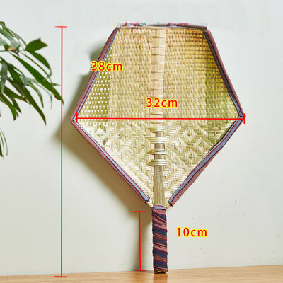 1 τεμ. Χειροποίητο υφαντό μπαμπού ανεμιστήρας χεριού σε κινέζικο στυλ, καλοκαιρινοί ανεμιστήρες χεριών στολίδια τέχνης τοίχου Διακόσμηση γάμου σπιτιού
