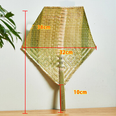 1 τεμ. Χειροποίητο υφαντό μπαμπού ανεμιστήρας χεριού σε κινέζικο στυλ, καλοκαιρινοί ανεμιστήρες χεριών στολίδια τέχνης τοίχου Διακόσμηση γάμου σπιτιού