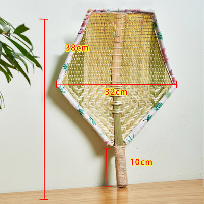 1 τεμ. Χειροποίητο υφαντό μπαμπού ανεμιστήρας χεριού σε κινέζικο στυλ, καλοκαιρινοί ανεμιστήρες χεριών στολίδια τέχνης τοίχου Διακόσμηση γάμου σπιτιού