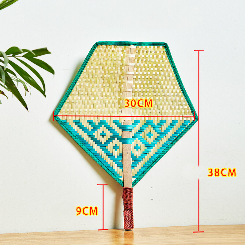 1 τεμ. Χειροποίητο υφαντό μπαμπού ανεμιστήρας χεριού σε κινέζικο στυλ, καλοκαιρινοί ανεμιστήρες χεριών στολίδια τέχνης τοίχου Διακόσμηση γάμου σπιτιού