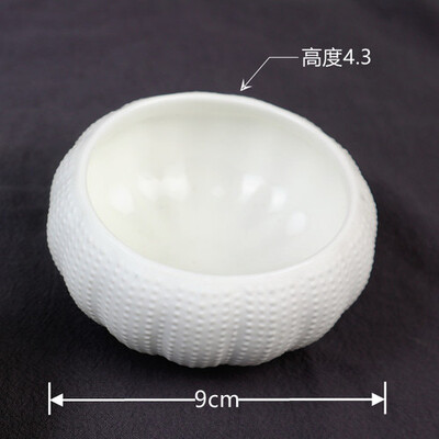 Valge keraamiline merisiiliku magustoidukauss Puuviljasalati kauss restorani lauanõud majapidamisköök keraamilised nõud ja kausid tarvikud