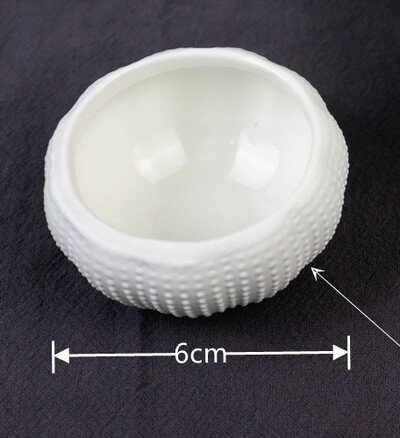 Valge keraamiline merisiiliku magustoidukauss Puuviljasalati kauss restorani lauanõud majapidamisköök keraamilised nõud ja kausid tarvikud