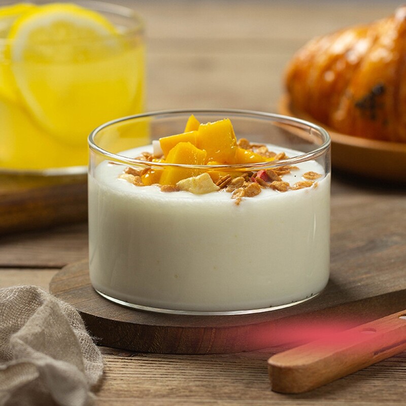 Väikesed klaaskausid 190 ml klaasist magustoidutopsid Kuumakindlad ettevalmistuskausid Jäätisepudingi konteiner köögilaua serveerimiseks