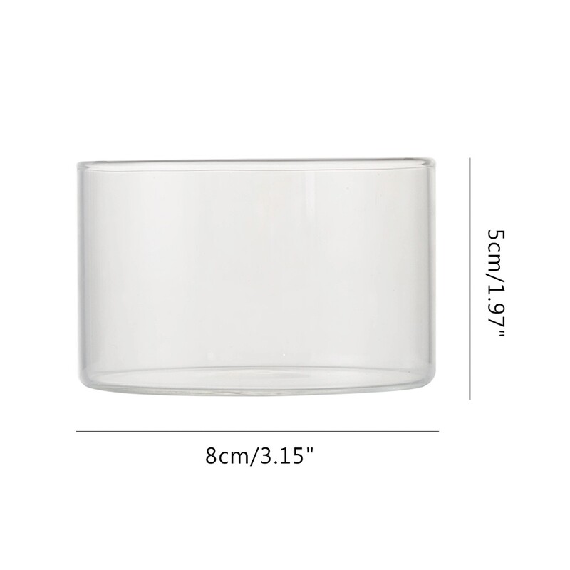 Väikesed klaaskausid 190 ml klaasist magustoidutopsid Kuumakindlad ettevalmistuskausid Jäätisepudingi konteiner köögilaua serveerimiseks