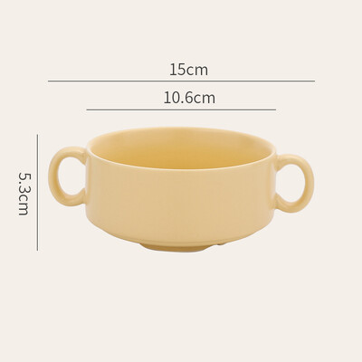 Κεραμικό μπολ Κορεάτικο στυλ Μονόχρωμο Στρογγυλό Μικρό Οικιακό Επιτραπέζιο Πρωινό Φρουτοσαλάτα Ρύζι Σούπα Μεσημεριανό Μπολ Προσωπικά Είδη