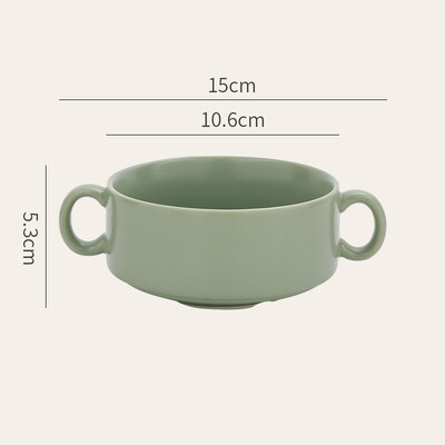 Κεραμικό μπολ Κορεάτικο στυλ Μονόχρωμο Στρογγυλό Μικρό Οικιακό Επιτραπέζιο Πρωινό Φρουτοσαλάτα Ρύζι Σούπα Μεσημεριανό Μπολ Προσωπικά Είδη