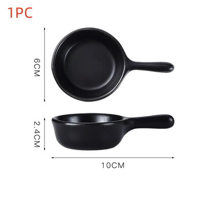 Mini kastmistaldrik käepidemega Majapidamiskeraamiline kastmenõu Jaapani salati maitsestamise serveerimisvahend Köögi söögipulgahoidjad