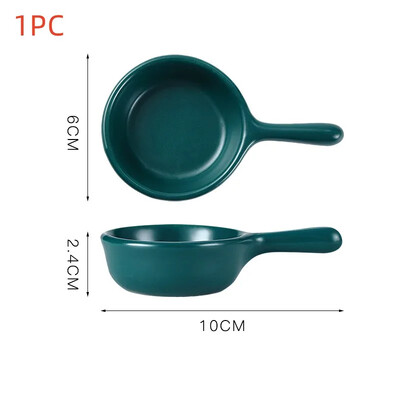 Mini kastmistaldrik käepidemega Majapidamiskeraamiline kastmenõu Jaapani salati maitsestamise serveerimisvahend Köögi söögipulgahoidjad