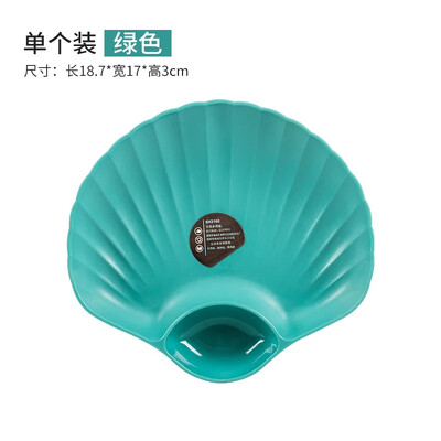 Keraamiliste nõude tarvikud Multifunktsionaalne puuviljavaagen Mitmeotstarbeline loominguline suupistealus Plastikust kestakujuline taldrik lauanõude kandikud