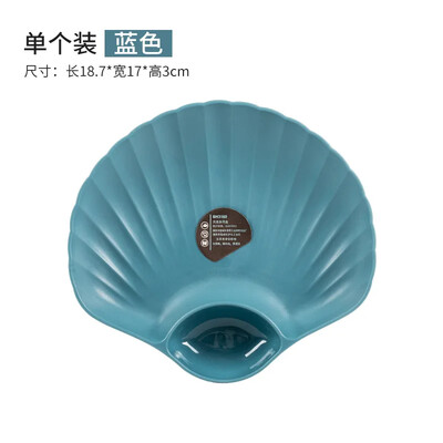 Keraamiliste nõude tarvikud Multifunktsionaalne puuviljavaagen Mitmeotstarbeline loominguline suupistealus Plastikust kestakujuline taldrik lauanõude kandikud