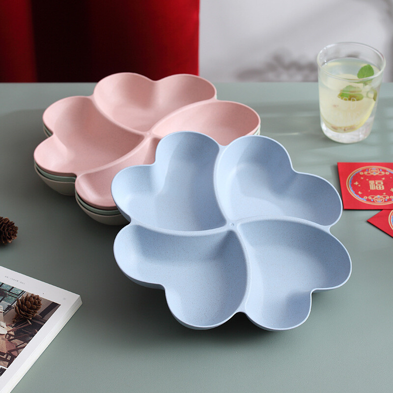 VISHAL Πιατέλα φρούτων σε σχήμα καρδιάς Δημιουργικά πιάτα Κουτί αποθήκευσης Πιάτα σνακ αποξηραμένων φρούτων Δοχείο πιάτων για επιδόρπιο σε σχήμα καραμέλας